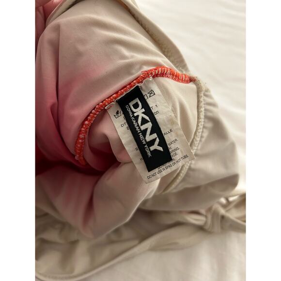 DKNY Barbie Pink Ombré Halter One Piece Swimsuit - Picture 6 of 7